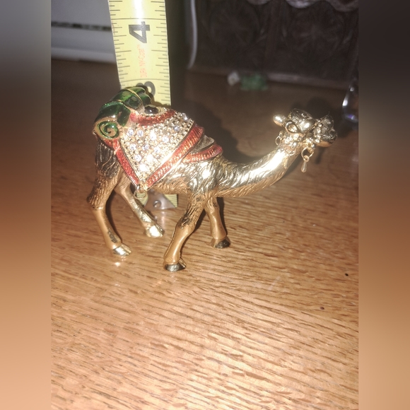 2 Vintage bejeweled Camel Jewelry Trinket Boxes. - Picture 4 of 15